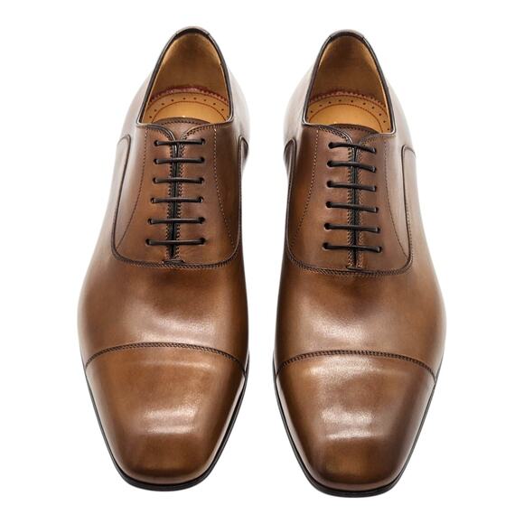 Christian Louboutin Greggo Leather Oxford Shoes Brown EU 40.5 US 7.5 - NWB $995 - Picture 3 of 7